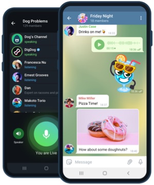 Telegram 手机版界面